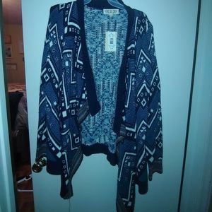 NWT Navy Blue sweater cardigan